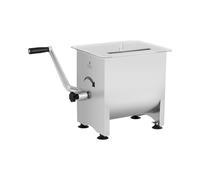 Royal Catering Mélangeur À De Viande Professionnel Mixeur RC-MMA16 (16 l, Manuel, 4 Pales, Couvercle Transparent, Inox, Aluminium)