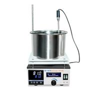 Mélangeur à Vortex, Agitateur magnétique chauffant 10L DF-101T-10L Mélangeur à température constante affichage numérique de laboratoire chronométré(DF-101T-10)