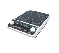 Mélangeur à Vortex, Agitateur magnétique multiple Plaque chauffante Affichage numérique de laboratoire Mélangeur Chauffage Quatre stations Six positions(MHS4Pro)