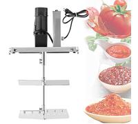 Mélangeur alimentaire avec support en acier inoxydable, arbre de mélange double couche et grattoir - Vitesse réglable pour assaisonnement de sauce, soupe et casserole chaude, capacité de 40 l