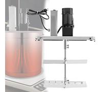 Mélangeur alimentaire commercial avec arbre de mélange double couche et racloir, support en acier inoxydable à vitesse réglable pour casserole chaude et sauce à soupe, capacité de 60 l