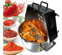 Mélangeur alimentaire commercial de 10 L, machine à confiture électrique avec deux palettes d'agitation, ventilateur auxiliaire et lumière pour sauce, remplissage, assaisonnement, mélange de soupe de