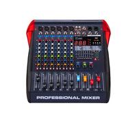 Mélangeur audio, 8 Channel Mixer Computer Recording Live Home KTV Band Stage Performance USB MP3 Playback Dj Sound