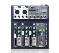 Mélangeur audio Bluetooth USB 4 canaux avec effet de réverbération pour les performances de scène en direct de karaoké à domicile