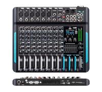 Mélangeur Audio DP-10, contrôleur DJ, 10 canaux, 99 DSP, mélangeur d'enregistrement de réverbération avec Bluetooth