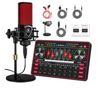 Mélangeur audio G3 pour équipement de podcast, carte son en direct pour streaming, interface audio, carte son/microphone à condensateur pour créateur de contenu vidéo de jeu Tiktok