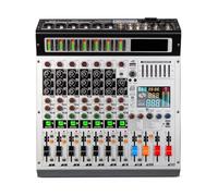 Mélangeur audio, Mélangeur Audio professionnel à 8 canaux, 99 effets numériques DSP, Console de mixage for DJ