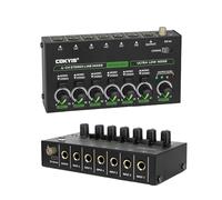 Mélangeur audio, Mini mixeur MIX600 6 canaux DC5V Alimentation Contrôle de microphone indépendant Mixeur for professionnels débutants