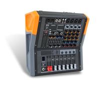 Mélangeur audio portable, alimentation fantôme 48 V, interface sans fil/USB/3.0 intégrée, peut être connectée à un ordinateur, disque U, carte SD, carte Mmc, pour enregistrement, diffusion en direct