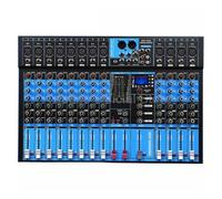 Mélangeur audio, Processeur numérique professionnel pré-réverbération effecteur console de mixage Bluetooth 8/12 canaux microphone mélangeur anti-cri(12 Channels)