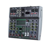 Mélangeur Audio Professionnel 6 Canaux Intégré 99DSP Effet Équilibré à 7 Segments Prise en Charge Mélangeur D'Enregistrement Prise UE