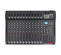 Mélangeur Audio Professionnel 8/12 Canaux Bluetooth USB 48V Console De Mixage Fantôme For PC DJ Amplificateur Karaoké(12 channel)