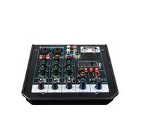 MéLangeur Audio Professionnel Console de Mixage avec Effet de RéVerbéRation pour Karaoké à Domicile USB Live Stage KTV