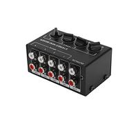 Mélangeur Audio Stéréo Mini Mélangeur Passif 4 Canaux 1 Entrée 4 Sorties Audio Table de Mixage Audio Mixer Stéréo Mixer pour Ordinateur Téléphone Tablette Lecteur CD