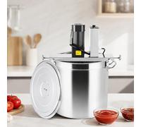 Mélangeur automatique à cuve, mixeur alimentaire professionnel de 25 l | Mélangeur automatique pour confitures, sauces, équipé d'un racleur à 4 lames et d'une vitesse réglab