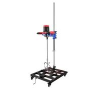 Mélangeur automatique de peinture - Outil mélangeur rotatif à 360° avec support auxiliaire réglable pour encre liquide visqueuse et matériaux de revêtement de peinture