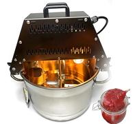 Mélangeur automatique en acier inoxydable avec grattoir à double couche et grande ouverture d'alimentation, parfait pour faire de la confiture et de la sauce, capacité de 10 l