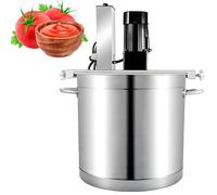 Mélangeur automatique en acier inoxydable, machine, agitateur de sauce à soupe de fond d'assaisonnement de pot commercial, démarrage à un bouton, vitesse d'agitation réglable 85L