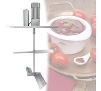 Mélangeur automatique en acier inoxydable | Mélangeur de cuisine à vitesse réglable pour casserole chaude, soupe, sauces et assaisonnements | Mélangeur électrique efficace pour une cuisson facile