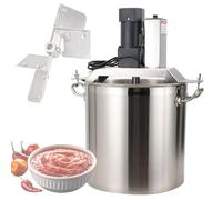 Mélangeur automatique en acier inoxydable pour assaisonnement de casserole chaude et sauce à soupe, vitesse réglable, idéal pour une utilisation culinaire