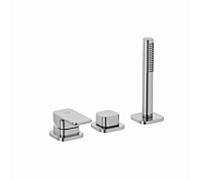 Mélangeur bain-douche 3 trous Kludi RENON 424470575 sans alimentation chromé