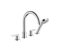 Mélangeur bain douche 4 trous Vernis Shape chromé