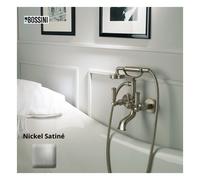 Mélangeur bain-douche avec inverseur, douchette, flexible LIBERTY LINE nickel satiné - BOSSINI Z001103094