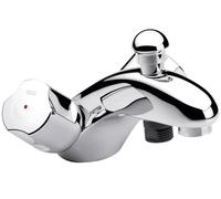 Robinet de bain-douche - ROCA - A5A0569C00 - Bicommande monotrou - Inverseur automatique - Têtes à clapet ABS