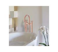 Mélangeur bain douche sur pied Or rose brossé CROSS ROAD - CRISTINA ONDYNA CR10834P
