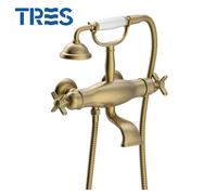 Mélangeur Bain-douche thermostatique Laiton Vieilli Mat - TRES 24217609LM
