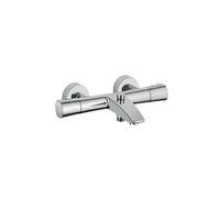 Kludi Mitigeur thermostatique bain/douche Zenta SL montage mural blocage eau chaude Chrome