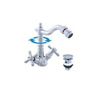 Mélangeur bidet MORAVA RETRO avec siphon-Chromé---Chromé