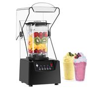 Mélangeur Commercial de fabricant de Smoothie de 2200W avec le couvercle insonorisé, mélangeur à grande vitesse de 17000 tr/min, for des secousses, des Smoothies, un presse-agrumes de fruits