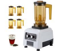 Mélangeur Commercial Smoothie Maker avec 4 Tasses, mélangeur de Transformation des Aliments de 1200 ML, broyeur à Glace Multifonctionnel/Machine à Infuser de thé