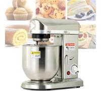 Mélangeur commercial sur pied - 5 L/7 L/10 L pour la cuisson, mélangeur de cuisine électrique à 3 vitesses avec bol, idéal pour pizzerias et gâteaux