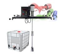 Mélangeur d'air tambour peinture 980W Machine de récipient électrique Machine d'agitation de peinture commerciale avec support cintre lame de tige en acier hélice pliante