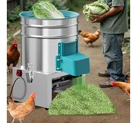 Mélangeur d'alimentation 1800 W, concasseur d'élevage avec port de décharge élargi, grossièreté réglable, puissance de 1 300 kg/h pour poulets, canards, poissons, bovins, moutons, chevaux