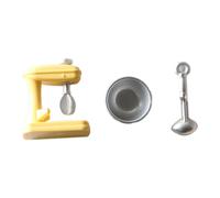 Mélangeur D'Aliments Miniatures Utiles, Ensemble De 3 Pièces, Jouet Miniature Portable Mignon, Mini Maison De Poupée