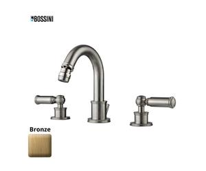 Mélangeur de bidet 3 trous avec bec mobile et vidage LIBERTY LINE bronze - BOSSINI Z001402022