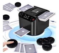 Melangeur de Carte électronique et Distributeur de Cartes à Jouer 2 en1, Mélangeur de Cartes, Machine Automatique de Revendeur de Cartes de Poker Rotative Rapide, pour UNO/Blackjack/Five Crowns