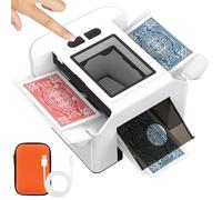 Melangeur de Carte Électronique - Mélangeur de Carte Automatique avec Batterie 2000mAh Rechargeable, Mode Auto et Manuel, Trieur de Cartes à Jouer Automatique pour 1-2 Jeux, UNO, Poker, Blackjack