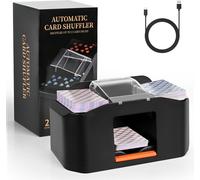 Melangeur De Carte Électronique, Mélangeur De Cartes À Jouer À 2 Plats, 2000mah Batterie Trieur De Carte Pour Jeux De Cartes Uno Texas Holdem Home Blackjack Casino Poker[Z2025]