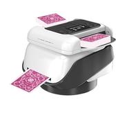 Mélangeur de cartes automatique 2 en 1, Machine à mélanger cartes électrique à longue autonomie, Distributeur de cartes à bas bruit, pour 1-8 joueurs, pour UNO, Poker, Skip BO, Blackjack, Texas Hold'e
