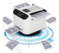 Mélangeur de cartes automatique 2 en 1, rotation silencieuse à 360° avec 4 boutons sans fil pour une configuration de jeu sans effort