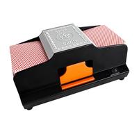 Mélangeur de Cartes Électrique pour Casino, Mode Double Alimentation pour 1 à 2 Jeux, Trieur Automatique pour Poker, Blackjack, Texas Hold'em