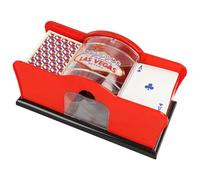 Mélangeur De Cartes Manuel 2 Ponts Avec Manivelle, Batteur De Cartes Pour Blackjack, Uno, Poker, Machine De Revendeur De Cartes À Jouer, Carte Manuelle Mi[Z77]