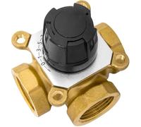 Mélangeur de chauffage en laiton - Vanne mélangeuse - Robuste et durable - Pour régulation efficace - Systèmes de chauffage domestiques et industriels