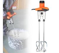 Mélangeur de ciment moteur haute puissance 1600 W, 6 vitesses réglables, agitateur de peinture portable pour mélanger la boue, le mortier et le plâtre