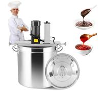Mélangeur de confiture électrique avec raclette de mélange à 4 lames, Pot auto-agitateur en acier inoxydable 15L/25L/40L, mélangeurs alimentaires automatiques commerciaux(25L)