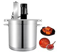 Mélangeur de confiture électrique commercial, agitateur automatique portable en acier inoxydable avec grattoir à 4 lames pour soupe, chili, sauce, boisson, confiture et porridge, 25 L